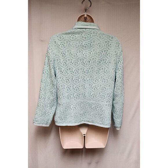 Jones Wear Pale Mint Green Eyelet Blazer Size 10 - Picture 5 of 10